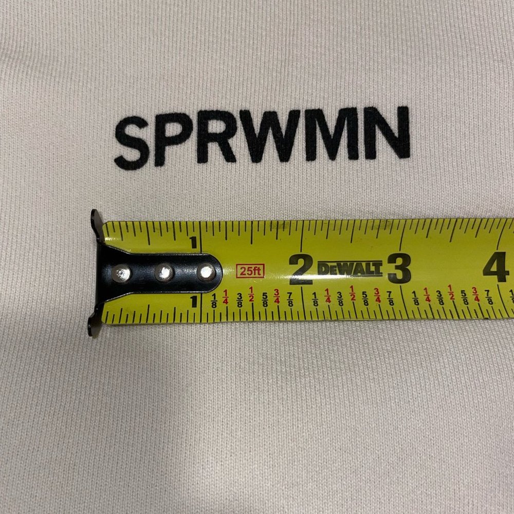 SPRWMN White Cotton Tiny Logo Sweatshirt - Picture 8 of 8